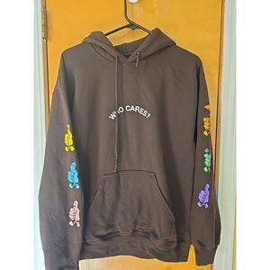 Rex Orange County Hoodie Mens Who Cares Tour Merch Pullover Brown- Medium